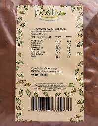 Cacao Amargo 250g Positiv
