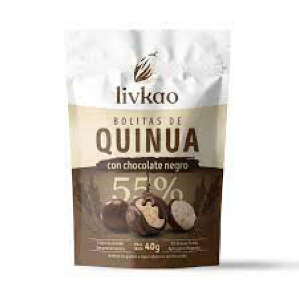 Bolitas de Quínoa Con Chocolate Negro Sunkao 40g