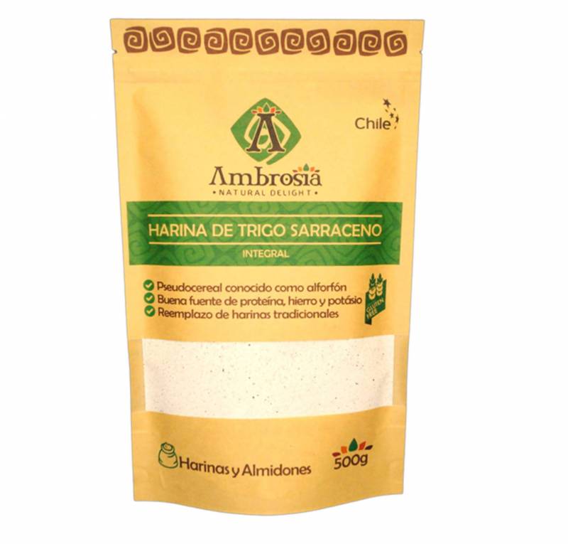 Harina de Trigo Sarraceno Integral Marca Ambrosia 500 gr