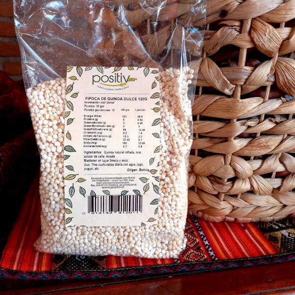 Pipoca de Quínoa Dulce con Stevia Positive" 100g