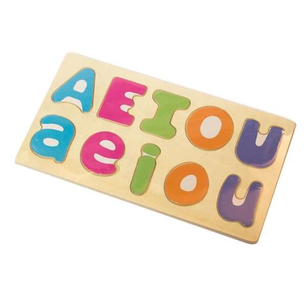 Tabla Vocal Encaje Montessori Juguete Madera